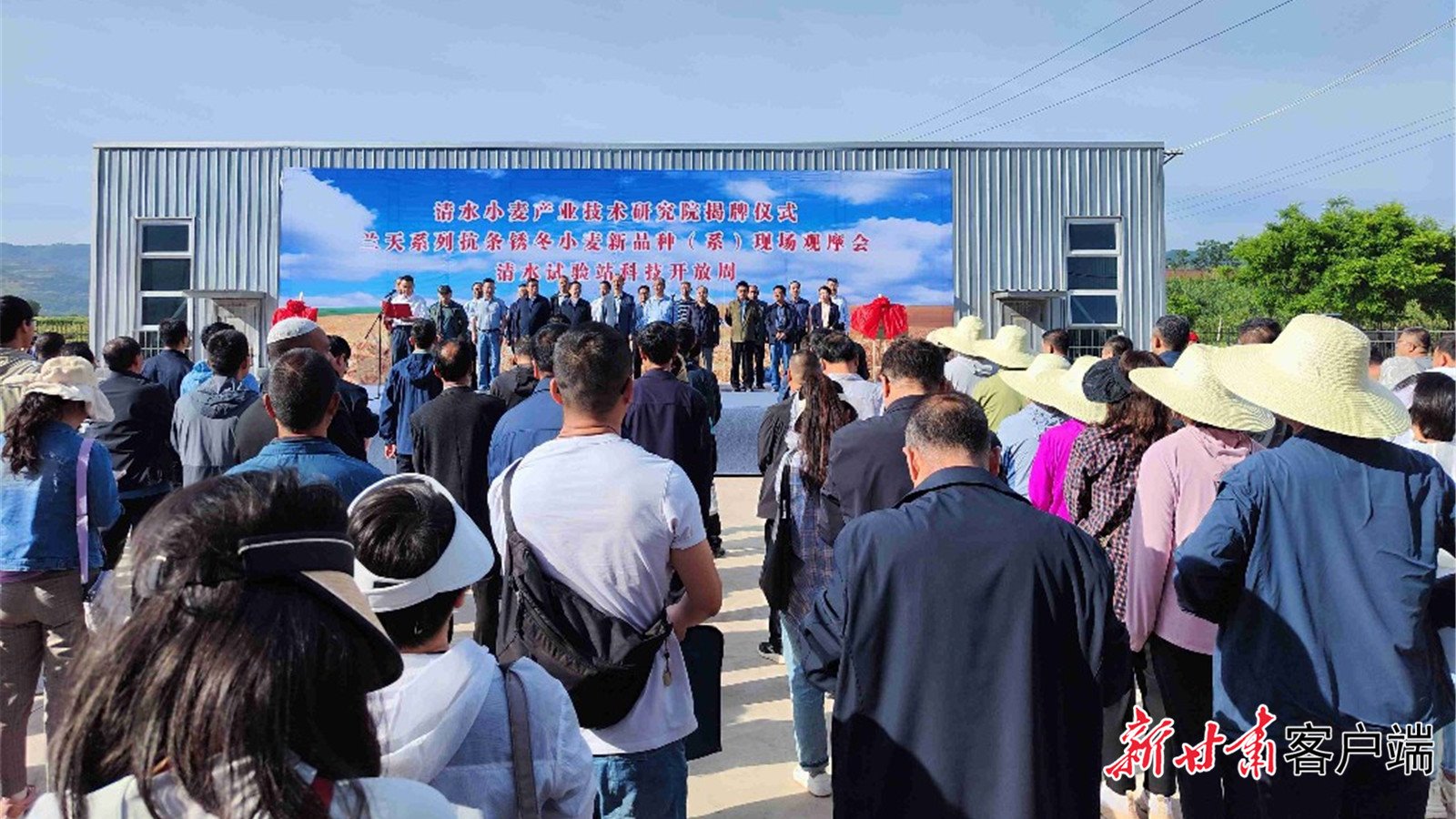 院地合作！甘肃省农科院清水小麦产业技术研究院在清水县挂牌成立