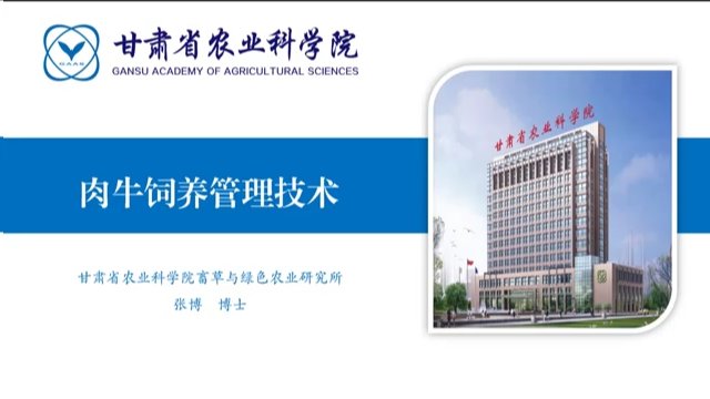 肉牛饲养管理技术
